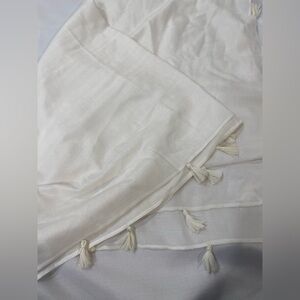 H&M Cream Tassel Scarf